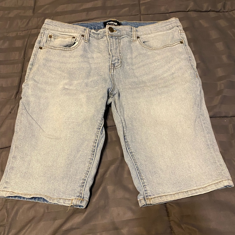 Light Blue Denim Shorts